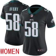 Women Philadelphia Eagles #58 Genard Avery Black Nike Limited Player NFL Jersey